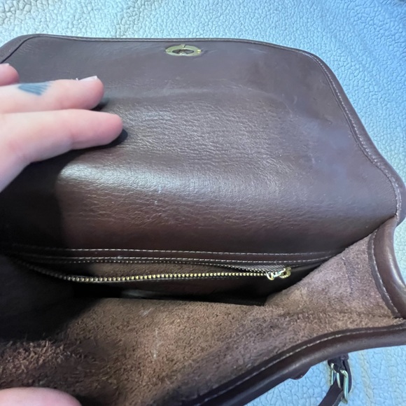 Coach vintage leather Station shoulder crossbody bag - Picture 12 of 17